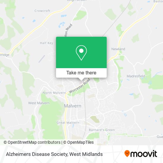 Alzheimers Disease Society map