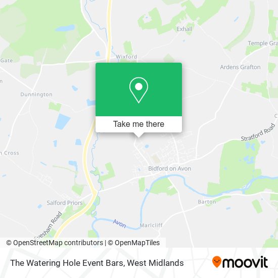 The Watering Hole Event Bars map
