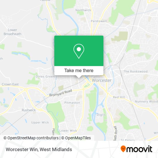 Worcester Win map