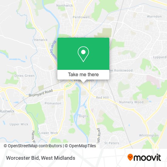 Worcester Bid map