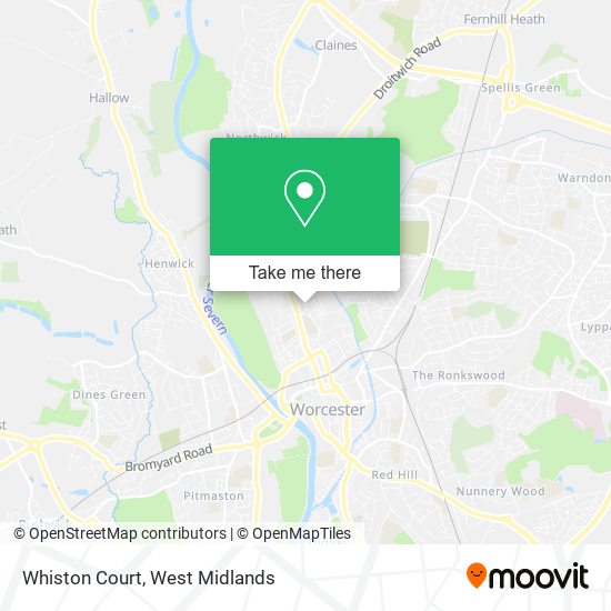 Whiston Court map