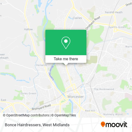 Bonce Hairdressers map