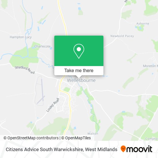 Citizens Advice South Warwickshire map