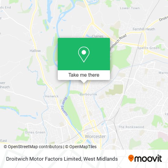 Droitwich Motor Factors Limited map