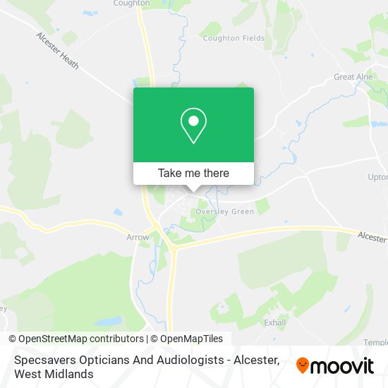 Specsavers Opticians And Audiologists - Alcester map