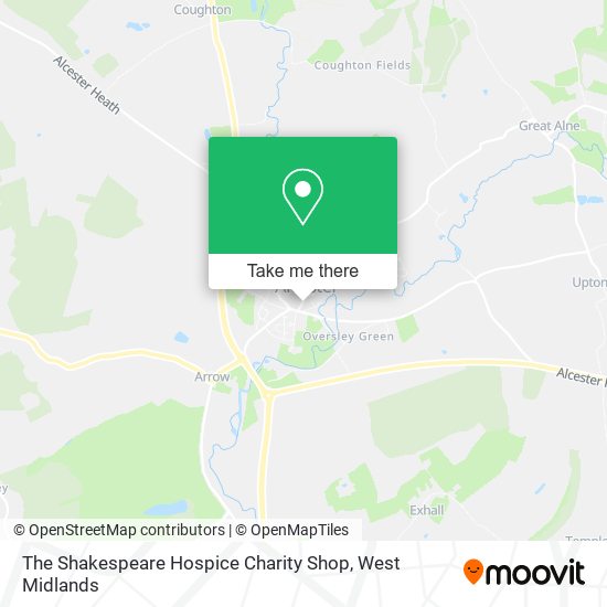 The Shakespeare Hospice Charity Shop map