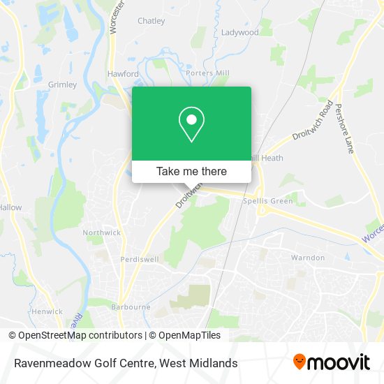 Ravenmeadow Golf Centre map