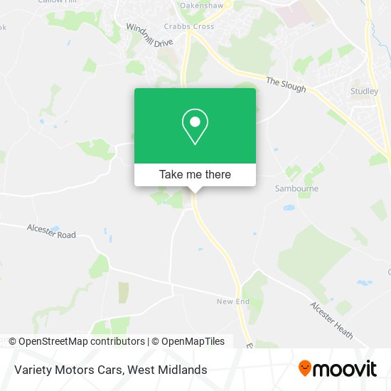 Variety Motors Cars map
