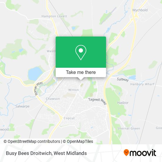 Busy Bees Droitwich map