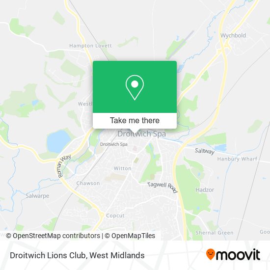 Droitwich Lions Club map