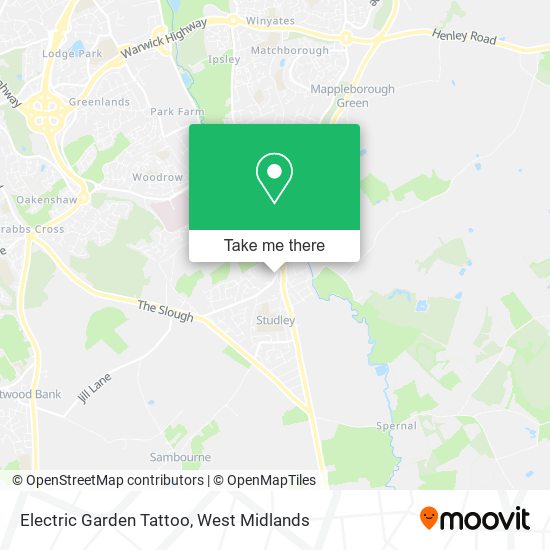 Electric Garden Tattoo map