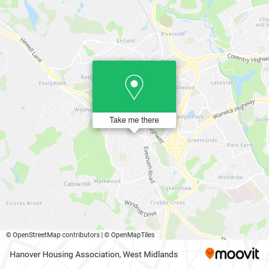 Hanover Housing Association map