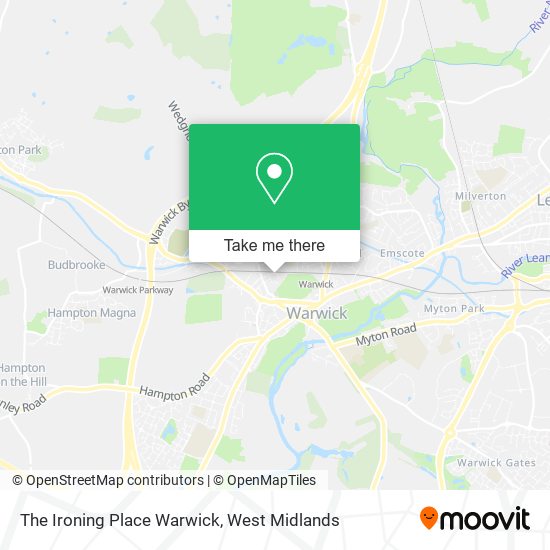 The Ironing Place Warwick map