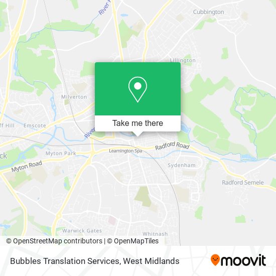 Bubbles Translation Services map