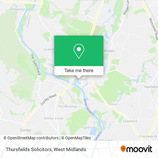 Thursfields Solicitors map