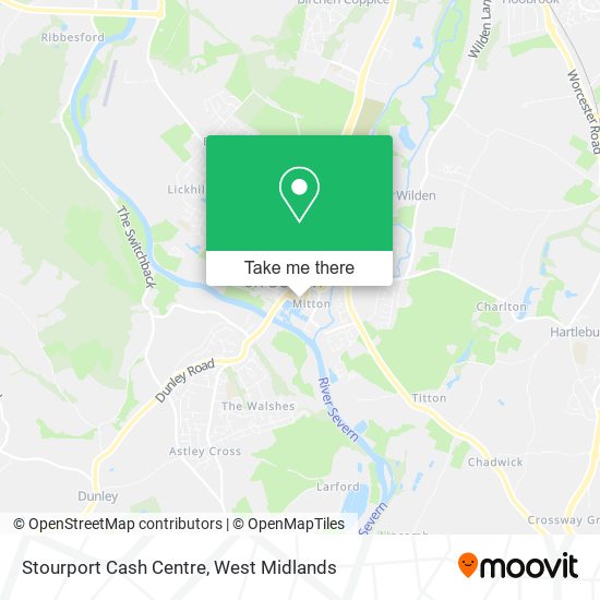 Stourport Cash Centre map