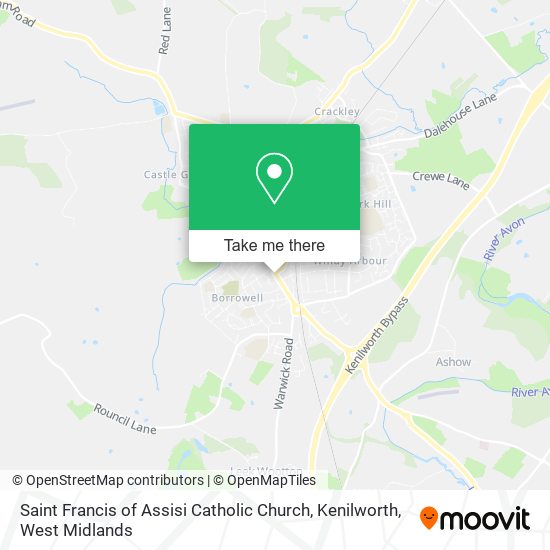 Saint Francis of Assisi Catholic Church, Kenilworth map