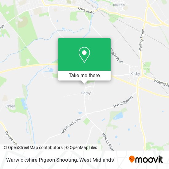 Warwickshire Pigeon Shooting map