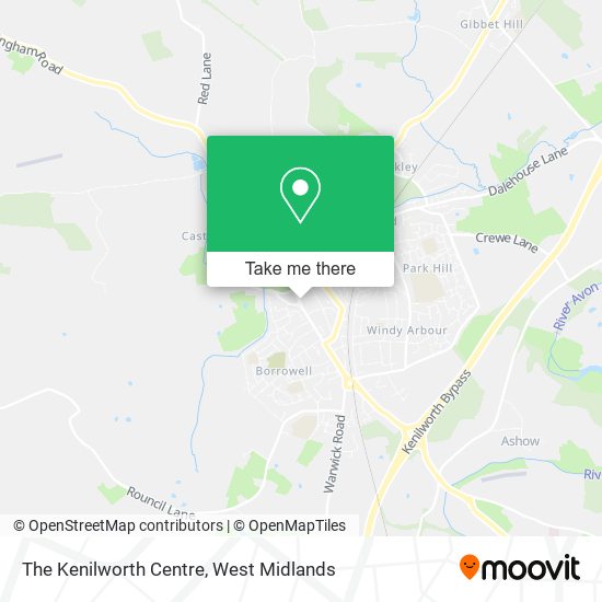 The Kenilworth Centre map