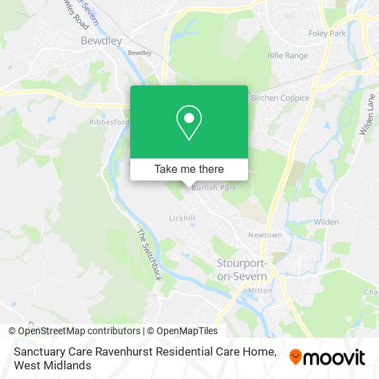 Sanctuary Care Ravenhurst Residential Care Home map