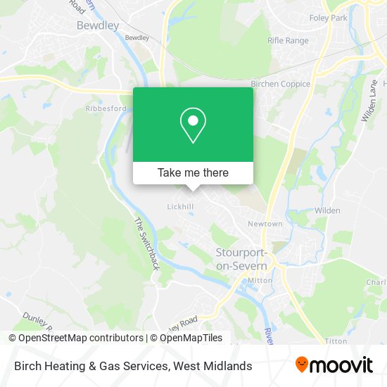 Birch Heating & Gas Services map