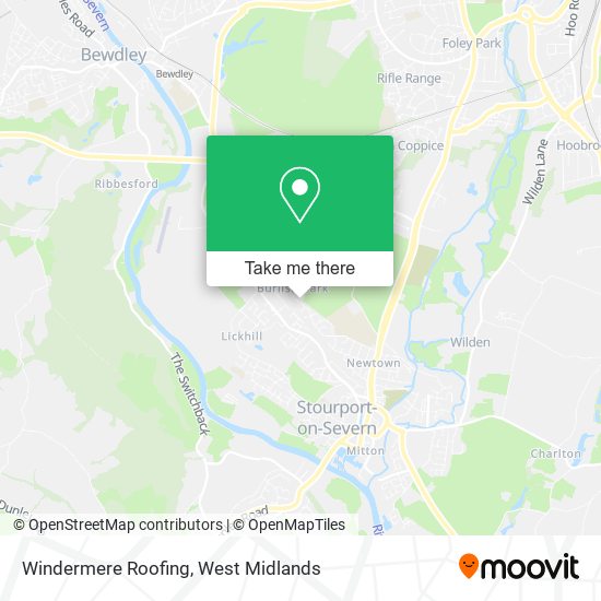 Windermere Roofing map