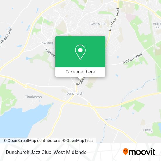 Dunchurch Jazz Club map