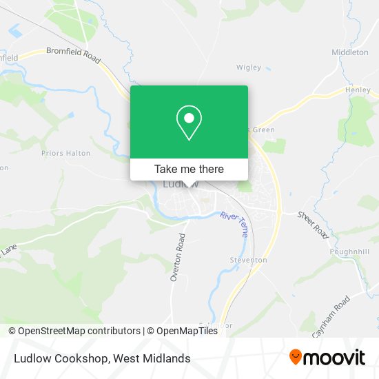 Ludlow Cookshop map