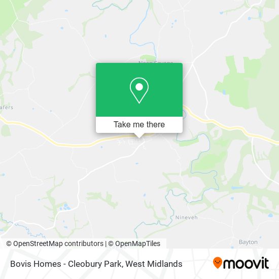 Bovis Homes - Cleobury Park map