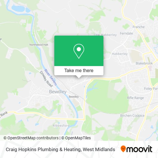 Craig Hopkins Plumbing & Heating map