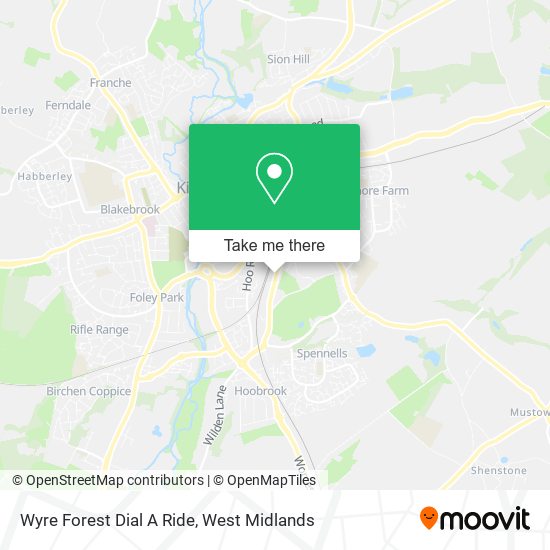 Wyre Forest Dial A Ride map