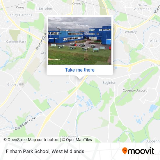 Finham Park School map