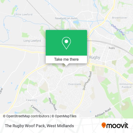 The Rugby Woof Pack map