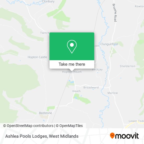 Ashlea Pools Lodges map