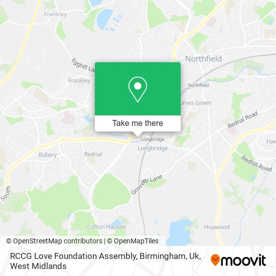 RCCG Love Foundation Assembly, Birmingham, Uk map