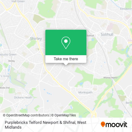 Purplebricks Telford Newport & Shifnal map