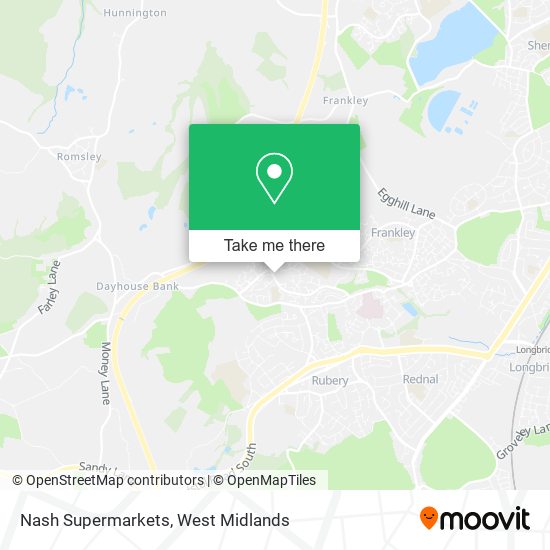 Nash Supermarkets map