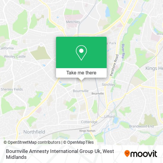 Bournville Amnesty International Group Uk map