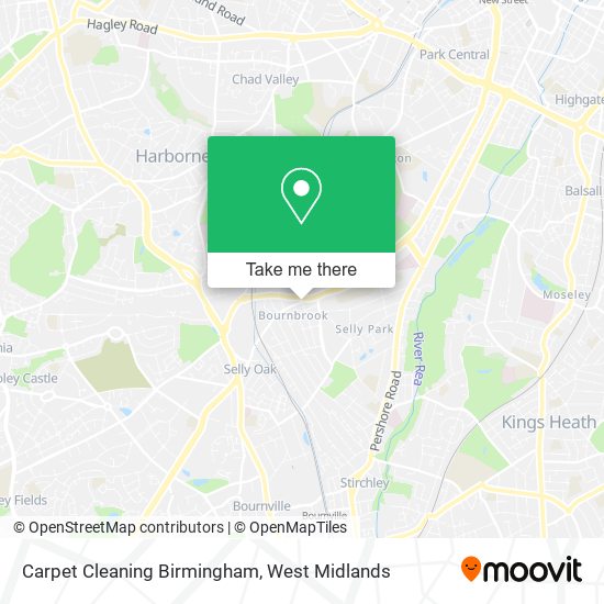 Carpet Cleaning Birmingham map