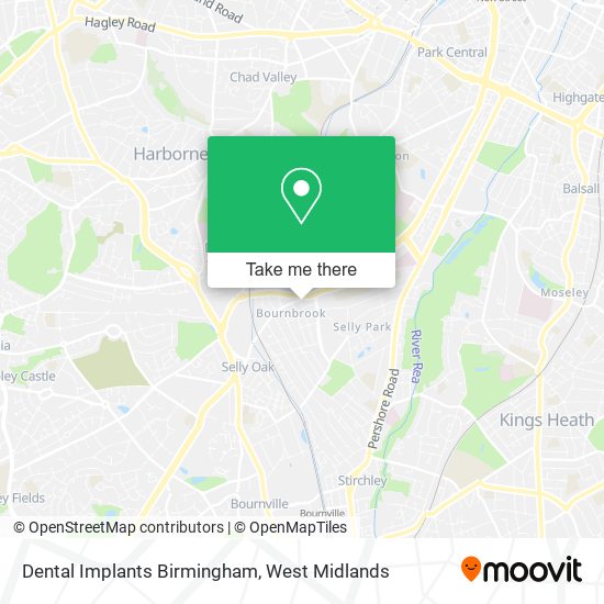 Dental Implants Birmingham map