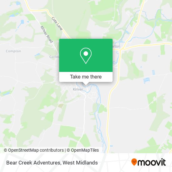 Bear Creek Adventures map