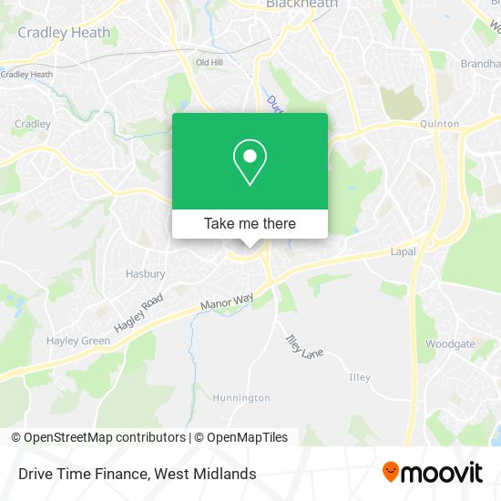 Drive Time Finance map