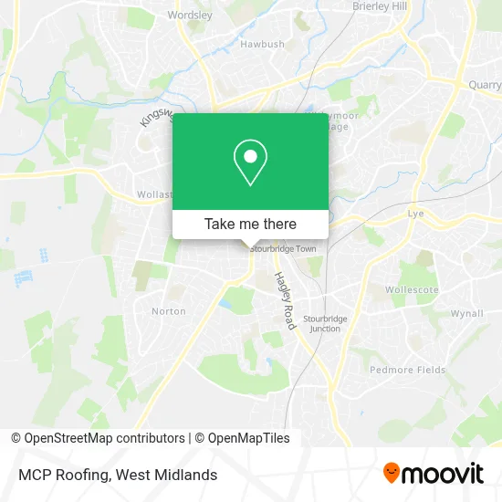 MCP Roofing map