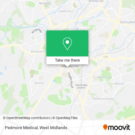 Pedmore Medical map