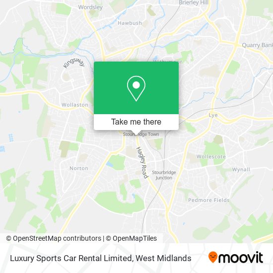 Luxury Sports Car Rental Limited map