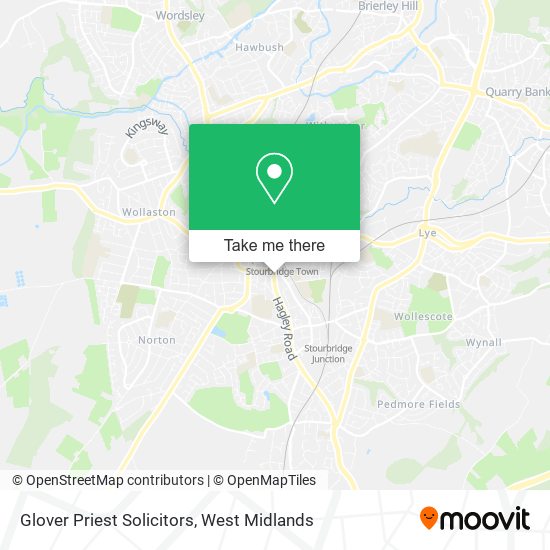 Glover Priest Solicitors map