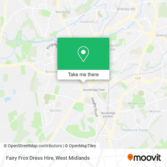 Fairy Frox Dress Hire map