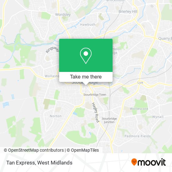 Tan Express map