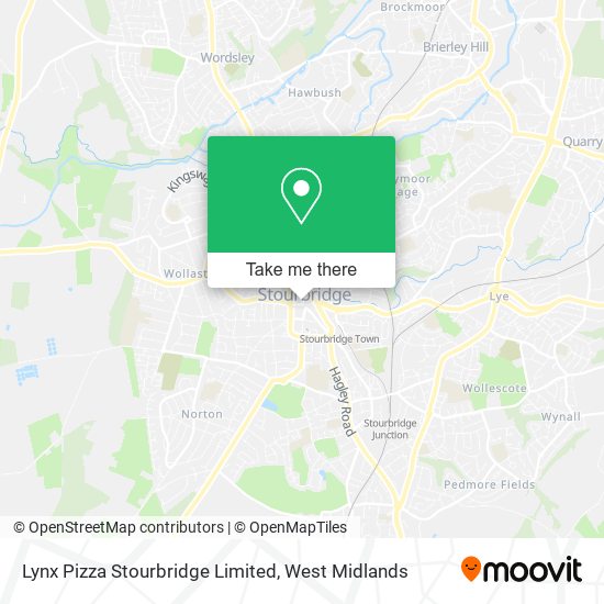 Lynx Pizza Stourbridge Limited map