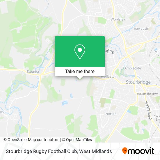Stourbridge Rugby Football Club map